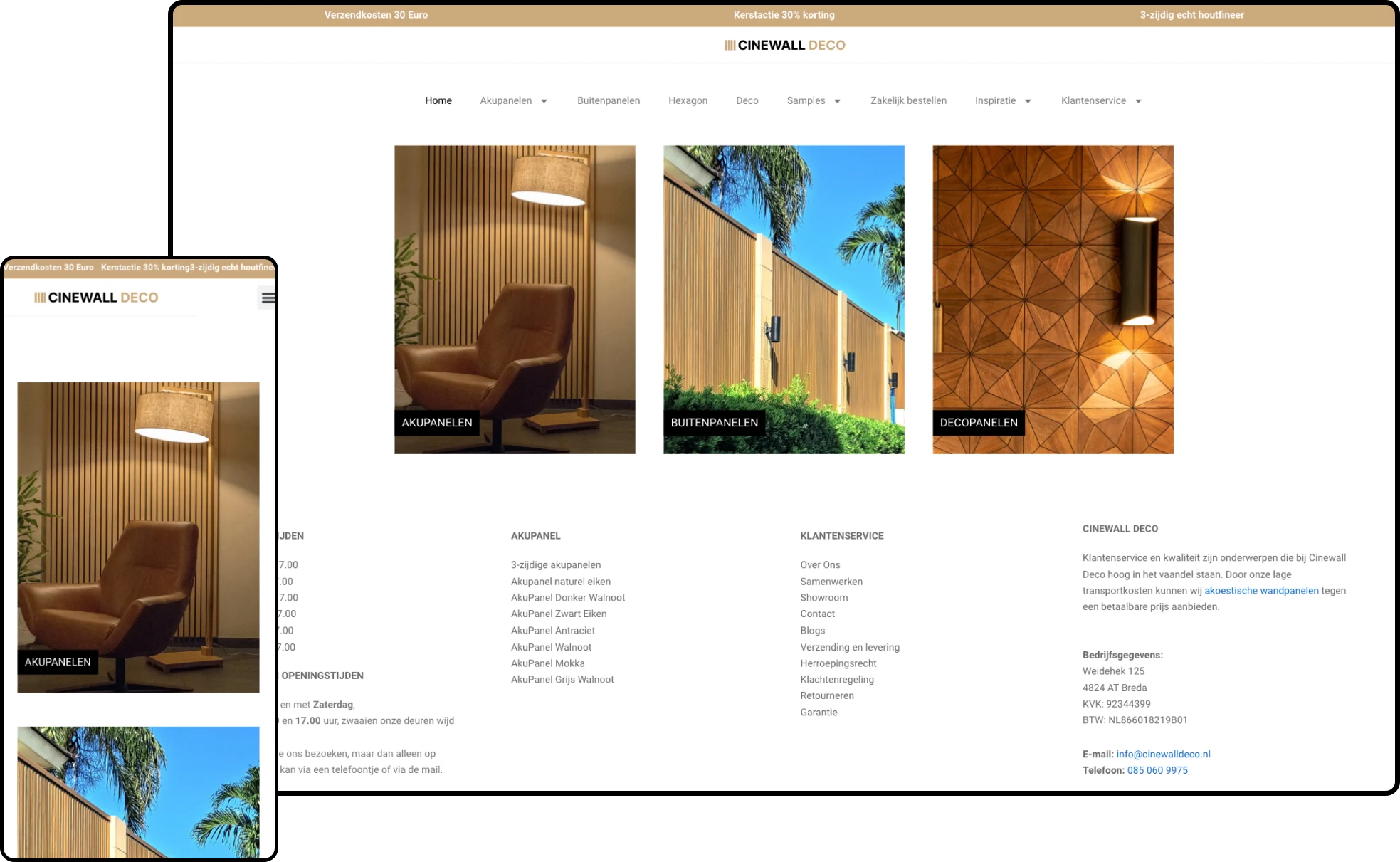 Cinewall Deco frontend project interface
