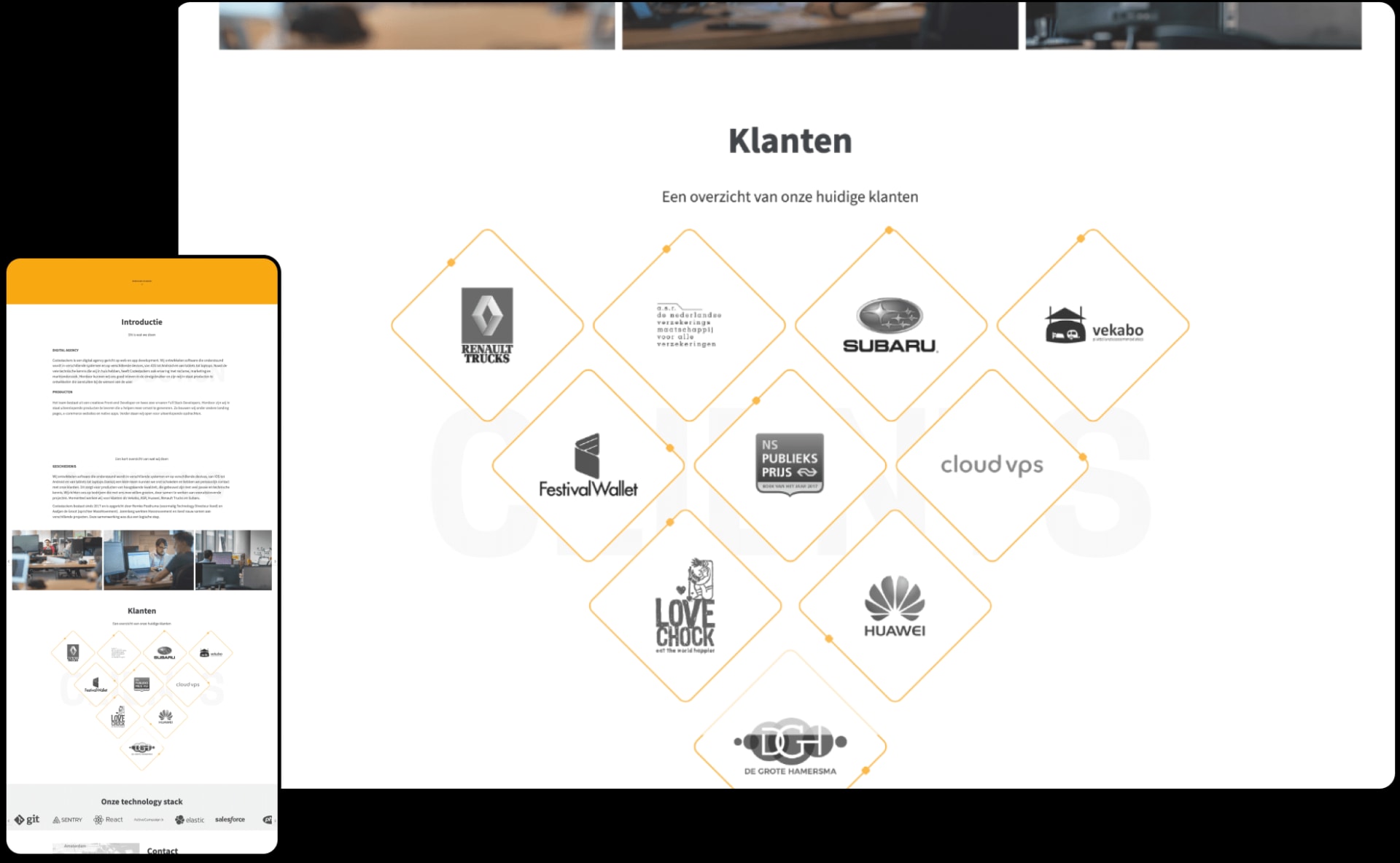 CodeStackers frontend project interface